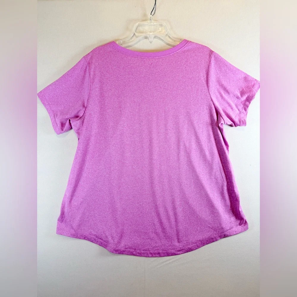 Nike Dri-FIT The Nike Tee Women’s 1X Pink Heather Athletic Casual T-Shirt